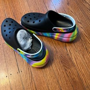 Black brand new crocs